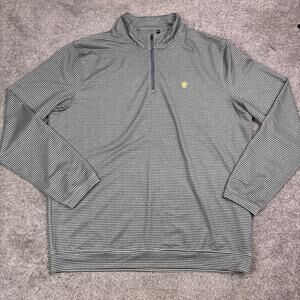 Simply Southern Grey thin striped 1/4 zip pullover size XXL